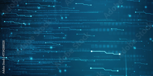 Internet binary data code computing or transmission process, Internet data transmission, Binary Code Background, Digital Abstract technology background