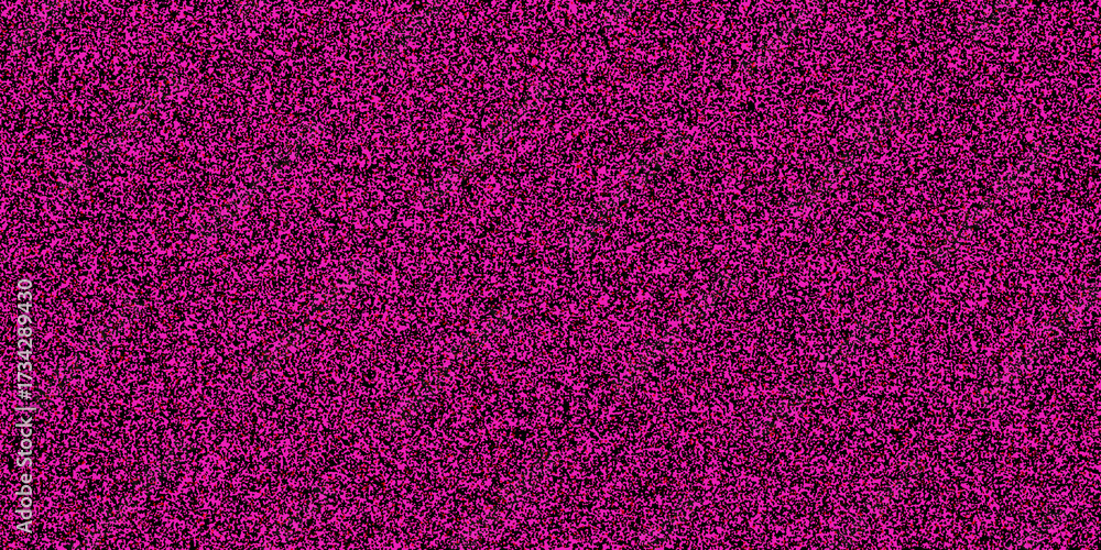 Fototapeta premium A dense, multi-colored abstract background filled with fine-grained pink, magenta, and black pixels, creating an energetic and chaotic texture for pop-art and digital designs.