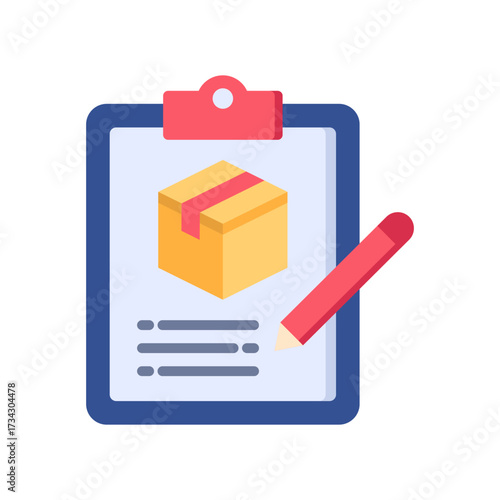 Record Keeping flat color icon