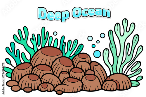 Sea Star Marine Animal Cartoon Vector Illustration – Colorful Starfish Clip Art Isolated on White Background for Deep Ocean, Beach, and Underwater Design