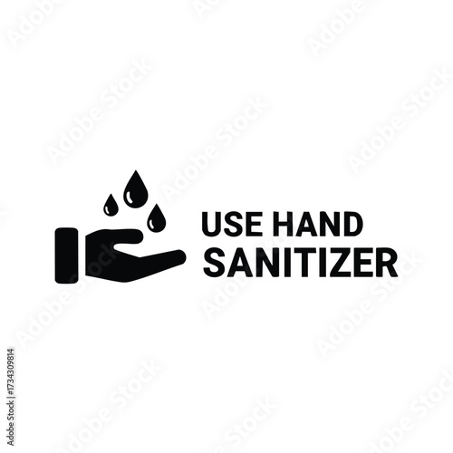 Instructional emphasizing the importance of using hand sanitizer to maintain hygiene and prevent the spread of germs