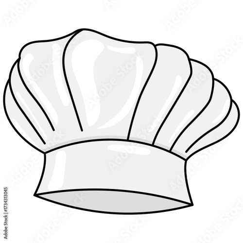 vector illustration of a chef hat