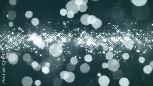Bright Explosion of White Particles Creating Dynamic Visual Effect in Motion