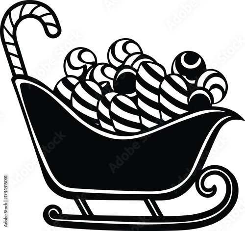 Botanical illustration of plants in glass cloche doodle line art isolated on transparent background