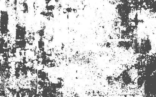 Dirty brown grime texture overlay on transparent background.Rough black and white texture vector.grunge brush stroke with splatters of paint stroke