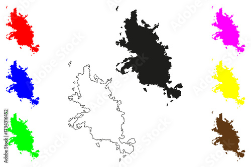 Chilpancingo city (United Mexican States, Mexico, Guerrero State) map vector illustration, scribble sketch Chilpancingo de los Bravo map