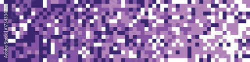 Abstract random squares, background. Disintegration pixel effect illustration. Disappear transform rectangle texture.