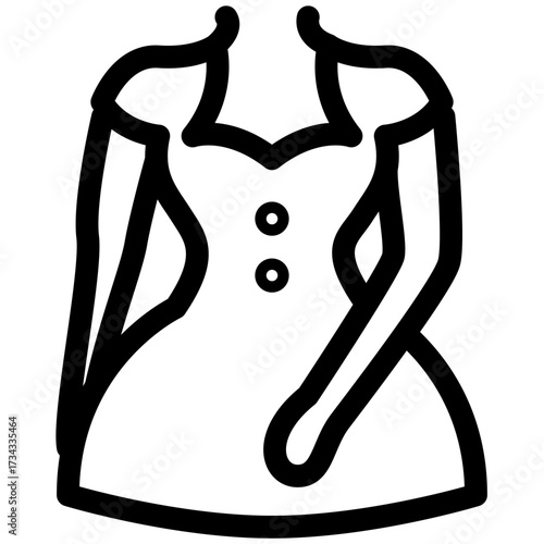 Elegant Dress Outline