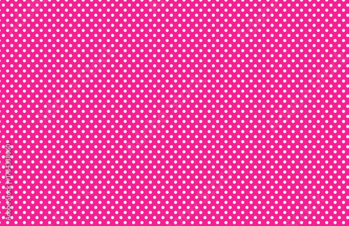pink background and polka dots 