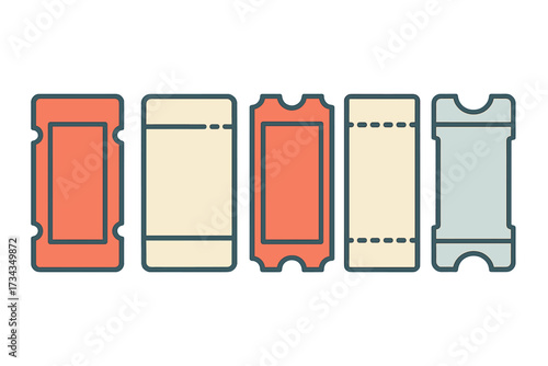 Diverse set of event entry tickets and promotional coupons