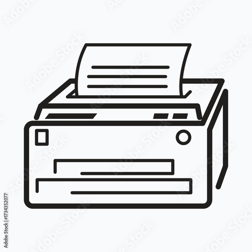 A printer icon, showing a device printing a document or paper