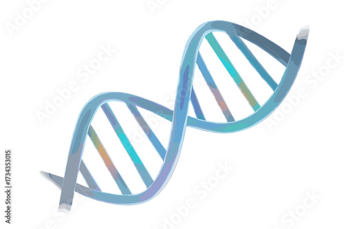 Abstract glowing DNA double helix structure representing genetics, molecular biology, and scientific research