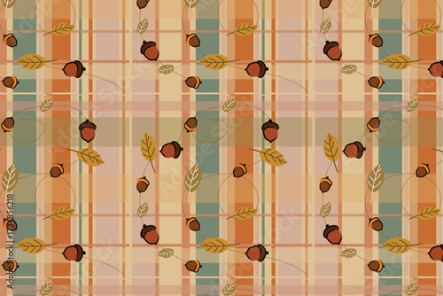 Warmth with Thanksgiving, Autumn harvest Seamless Pattern for Fabric, table linens, greeting cards, scrapbook paper, wall art