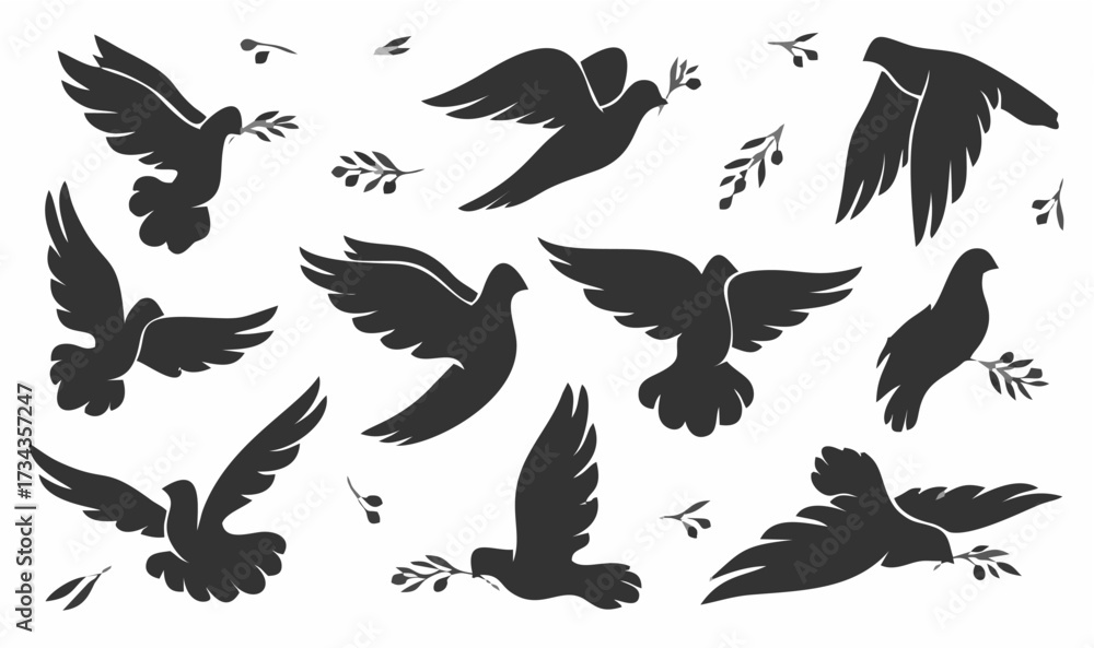 Obraz premium Christmas, peace or wedding d...