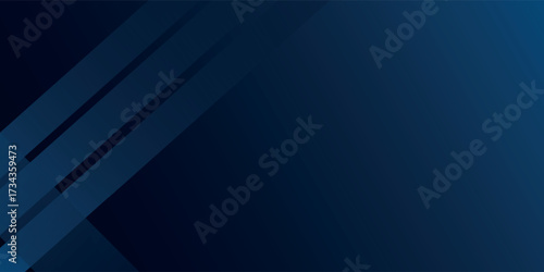 Abstract background gradient dark navy blue banner simple abstract