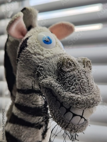 a toy zebra
