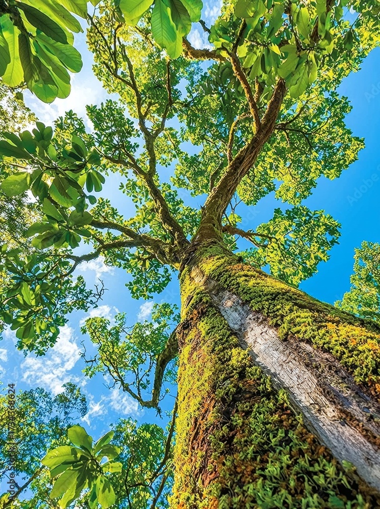 Fototapeta premium Copaiba trees, also known as pau-de-oleo, are native to the Atlantic Forest and Brazilian Cerrado.