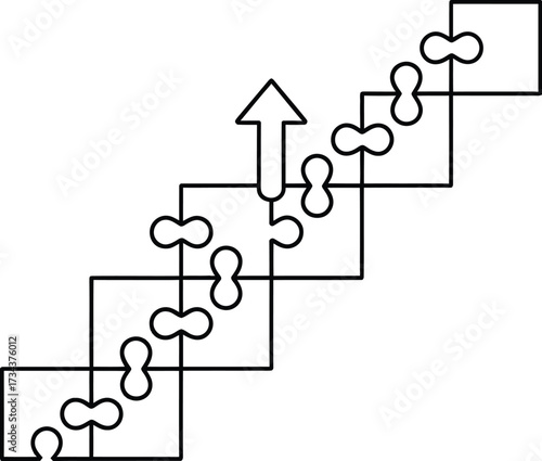 Change management strategies diagram concept