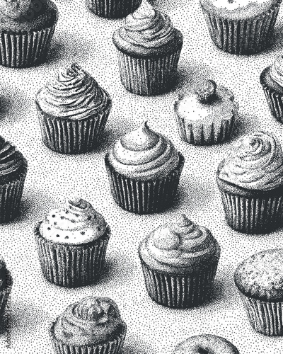 An array of delicious cupcakes with various flavors and frosting styles displayed beautifully..