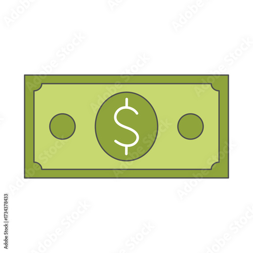 green dollar sign illustration