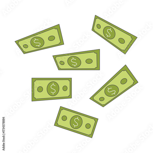 green dollar sign illustration
