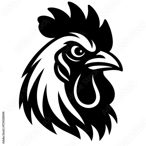 Wallpaper Mural Rooster head vector Torontodigital.ca