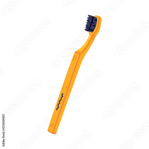 Brush as Oral Hygiene and Dental Object and Element Vector Illustration