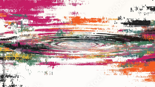 Abstract Glitch Distorted Grunge Collage Artwork for Creative Projects