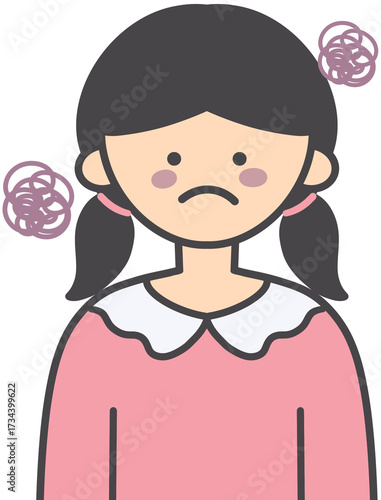 Upset Sad Worried Person Illustration