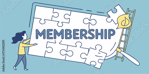 Unlock success together with a vibrant membership community, join the puzzle for collaborative growth