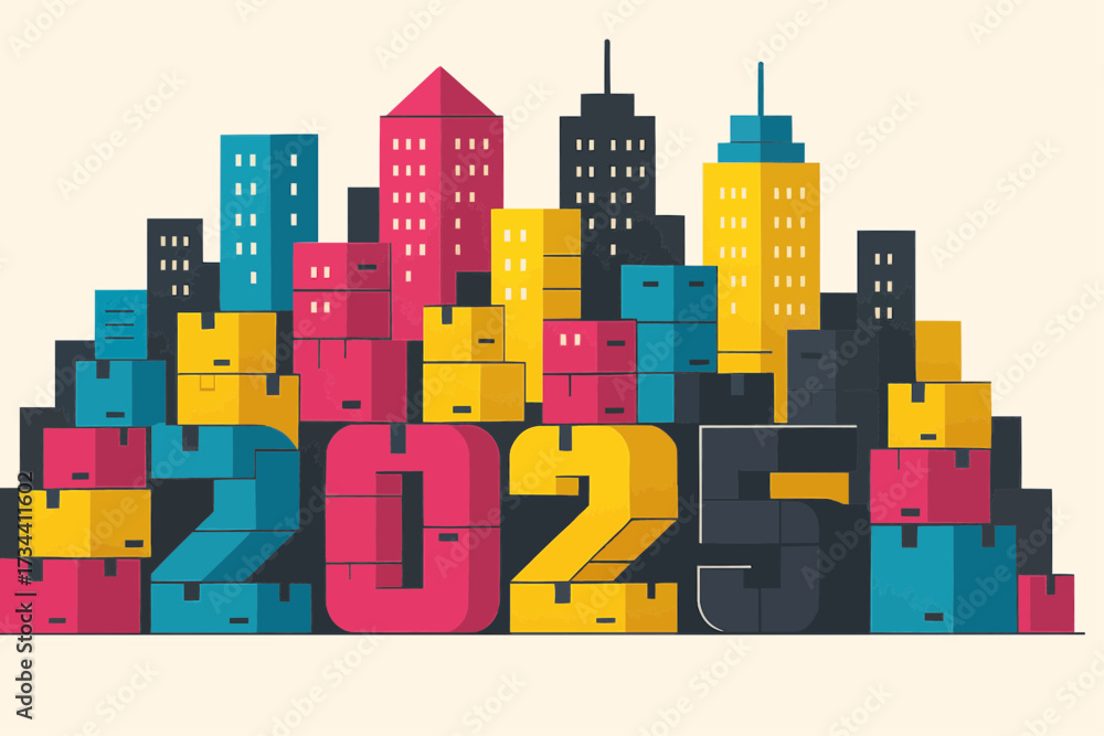 Sustainable future skyline with neon “11.11 2025” — clean Singles’ Day / Double 11 vector header, eco-modern and brand-safe