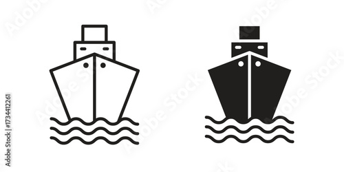 Wood Raft icons simple vector set. logo sign symbol set