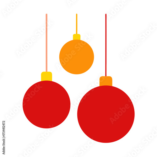 set of christmas balls