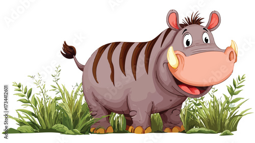 Joyful Safari Animal Cartoon Vector Art: Illustration for Designers and Print