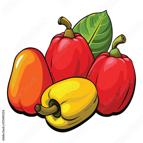 Colorful bell peppers, a sweet and crunchy treat