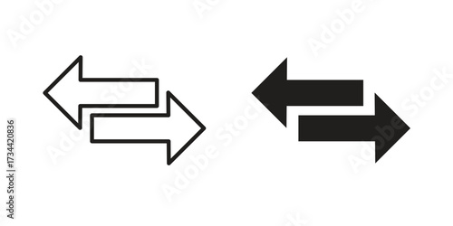 Transfer icons simple vector set. logo sign symbol set
