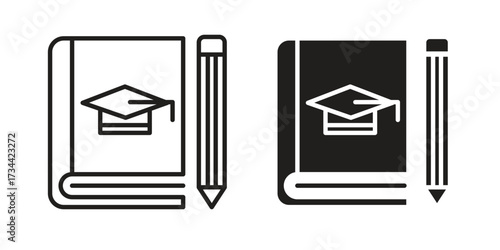 Thesis icons simple vector set. logo sign symbol set