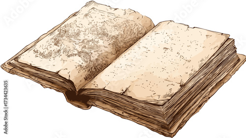 Vintage Old Papers Book Mysterious Old I Mystical Antique Parchment Aged Pages Texture