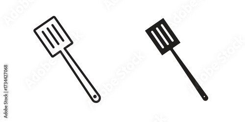 Spatula icons simple vector set. logo sign symbol set