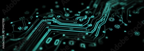 Glowing circuit board design