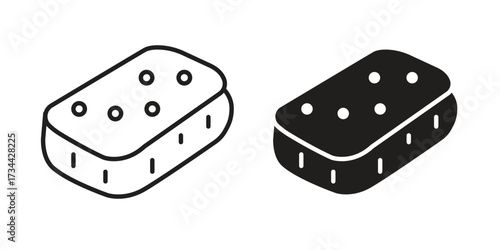 Soap cleaning icons simple vector set. logo sign symbol set