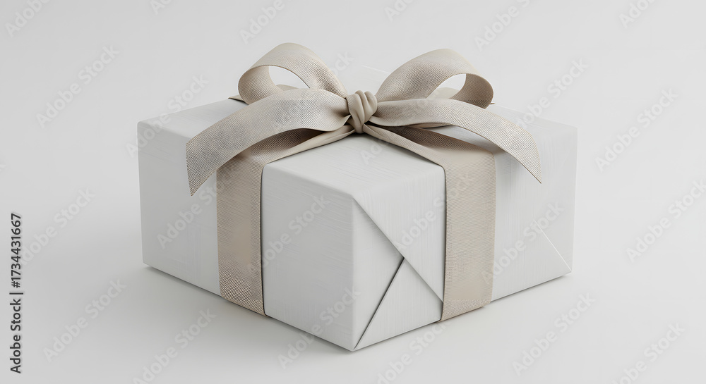 Obraz premium white gift box