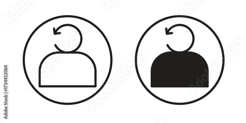Scrum master icons simple vector set. logo sign symbol set