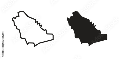Saudi arabia icons simple vector set. logo sign symbol set