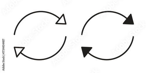 Recurring icons simple vector set. logo sign symbol set