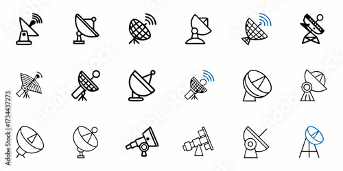 Vector silhouette icon set of people enjoying the beach on a white background