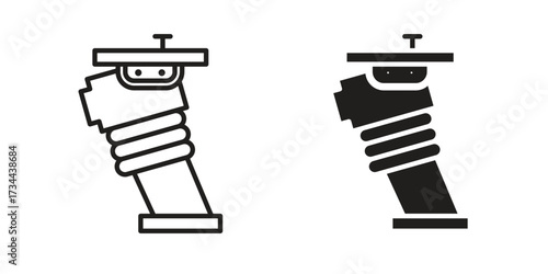 Rammer icons simple vector set. logo sign symbol set