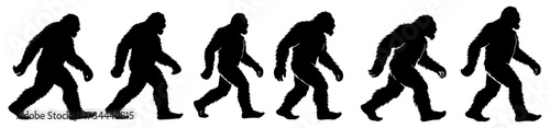 bigfoot silhouette mythical creature figure