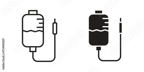 Perfusion icons simple vector set. logo sign symbol set