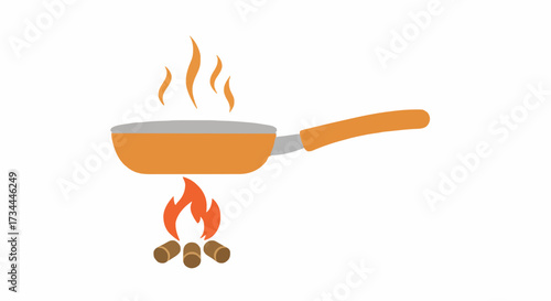 Icon flat cooking, vector
